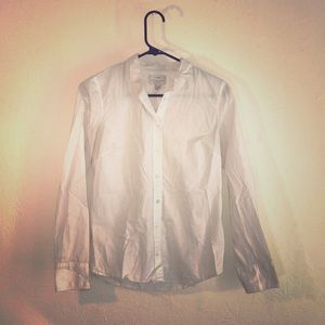 White J. Crew button up shirt